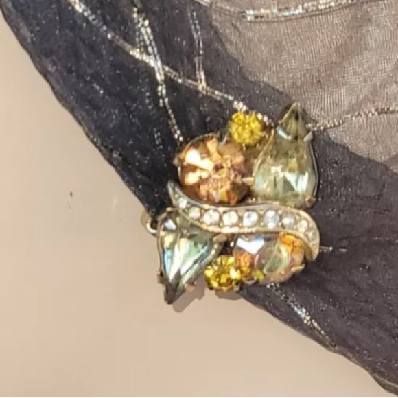 Kramer Austrian Crystal Earrings - Picture 3 of 5